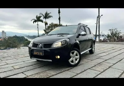 Renault sandero stepway - preta - 2009/2009