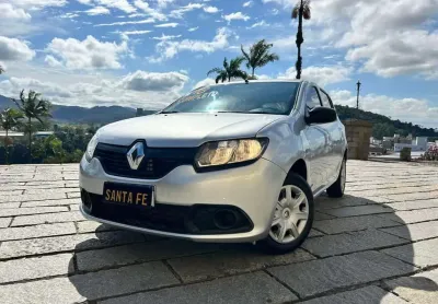 Renault sandero authentique  1.0  - prata - 2017/2018