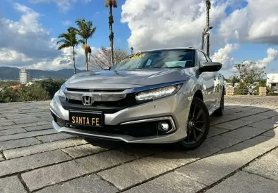 Honda civic touring cvt - prata - 2020/2020