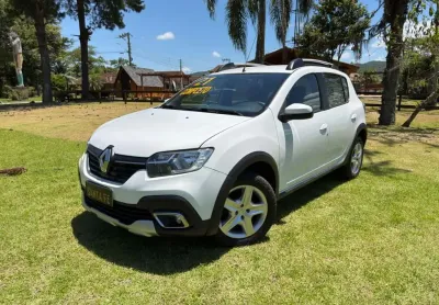 Renault sandero 1.6 step zen - branca - 2020/2021