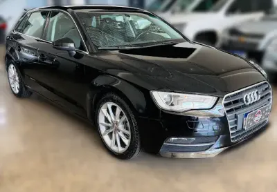 Audi a3 sportback 1.8 tsfi - revisada - periciada - pneus novos - bancos em couro - multimidia