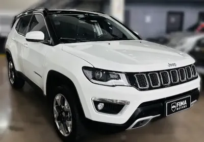 Jeep compass limited 2.0 4x4 - automatico - branco perolizado - apenas 108 mil km - pneus novos - re