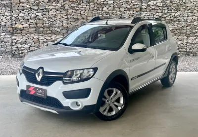 Sandero stepway 2016 1.6 flex cambio manual completo+ar cond+dir hidr. laudo aprovado! 