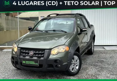 Strada 2010 cabine dupla 4 lugares 1.8 com teto solar !! financio e troco