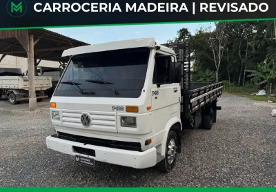 Vw 7-100 1995 mwm + carroceria madeira 5.30 metros (troco e financio)