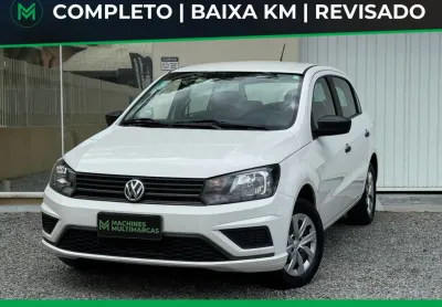 Vw gol 1.0 2022 completo com baixa km!!!! (troco e financio)