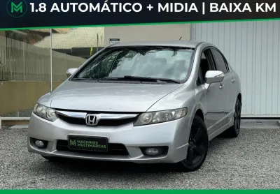 Honda civic lxs 1.8 automático (baixa km + midia) troco e financio