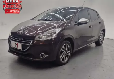 Peugeot 208 allure 1.5 flex manual - 2014 - marrom