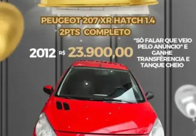 Peugeot 207 xr 1.4 flex 2012 3 portas