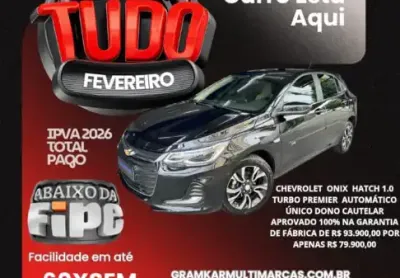 Chevrolet onix premier  1.0 flex turbo aut. 2024