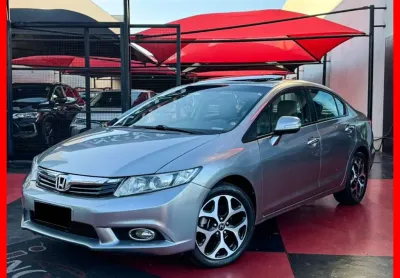 Civic exs 1.8 flex aut. completo 2013 c/ teto solar, manual e chave copia financia 100%
