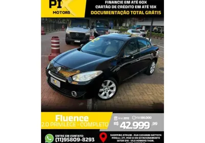 Renault fluence 2012 2.0 privilége 16v flex 4p automático
