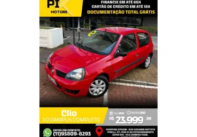 Renault clio 2012 1.0 campus 16v flex 2p manual