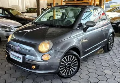Fiat 500 lounge 1.4 16v 100cv  mec.  - cinza - 2009/2010