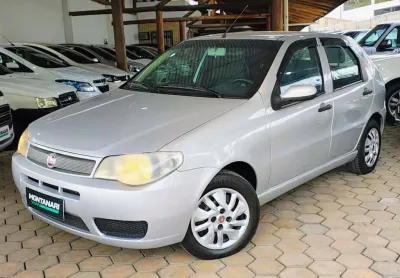 Fiat palio 1.0 economy fire flex 8v 4p  - prata - 2010/2010
