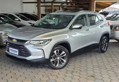 Chevrolet tracker premier 1.2 turbo 12v flex aut.  - prata - 2022/2023