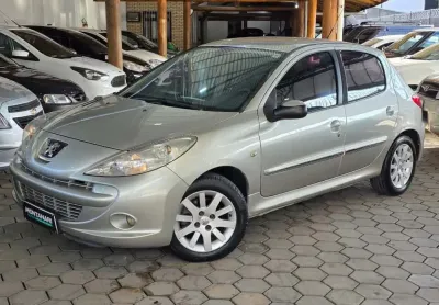 Peugeot 207 xs 1.6 flex 16v 5p aut.  - prata - 2011/2012