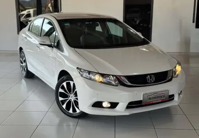 Honda civic civic lxr - branca - 2014/2015