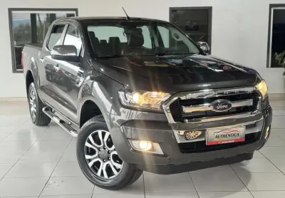 Ford ranger xlt 3.2 20v 4x4 cd diesel aut.  - cinza - 2017/2018