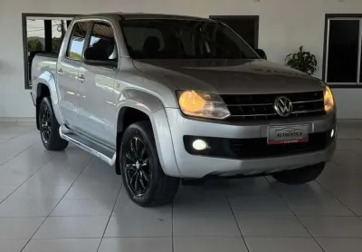Volkswagen Amarok Trendline CD 2.0 TDI 4X4 Dies Aut  - Prata - 2015/2016