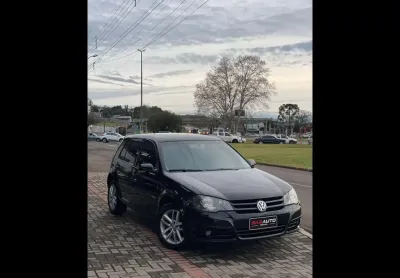 Volkswagen golf sportline 1.6 mi total flex 8v 4p  - preta - 2009/2010