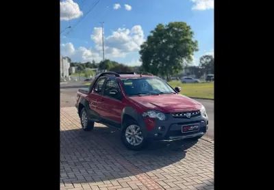 Fiat strada adventure1.8/ 1.8 locker flex cd  - vermelha - 2013/2013