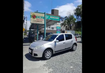Renault sandero expression flex 1.6 16v 5p  - prata - 2011/2012