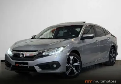 Honda civic sedan touring 1.5 turbo 16v aut.4p  - prata - 2018/2018