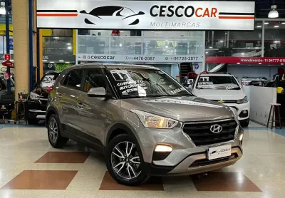 Hyundai creta pulse plus 1.6 flex automático - prata - 2017/2017