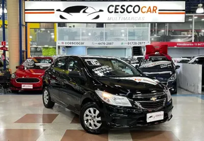 Chevrolet onix ls 1.0 flex completo - apenas 81.000km - preta - 2016/2016