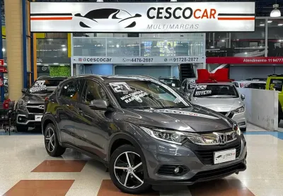 Honda hr-v ex 1.8 flex cvt - ar digital/multimídia - cinza - 2021/2021