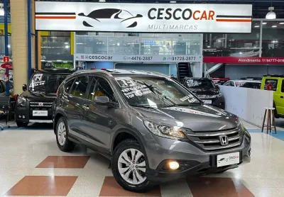 Honda cr-v exl 2.0 flex 4wd c/ teto solar - cinza - 2013/2013