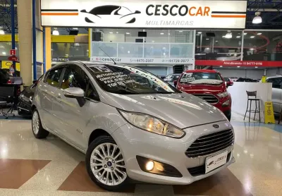 Ford fiesta titanium 1.6 hatch - prata - 2015/2015