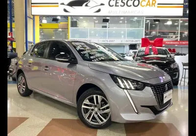 Peugeot 208 griffe 1.6 - prata - 2022/2023