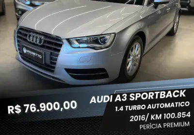 Audi a3 sportback 1.4 tfsi  aut 2016 (perícia premium)