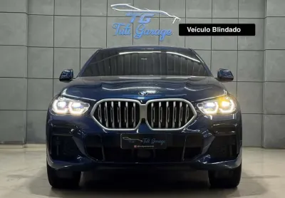 Bmw x6 xdrive 40i m sport 3.0 bi-turbo  - azul - 2022/2023