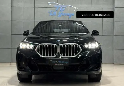 Bmw x6 xdrive 40i m sport 3.0 bi-turbo  - preta - 2023/2024