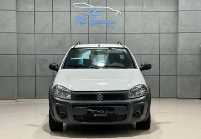 Fiat strada working hard 1.4 fire flex 8v cs  - branca - 2018/2018