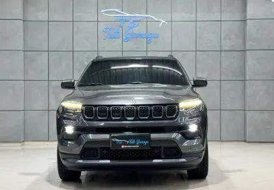 Jeep compass long. t270 1.3 tb 4x2 flex aut. - cinza - 2021/2022