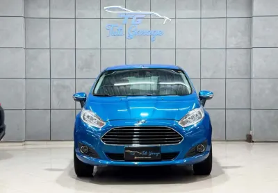 Ford Fiesta TIT./TIT.Plus 1.6 16V Flex Aut - Azul - 2013/2014