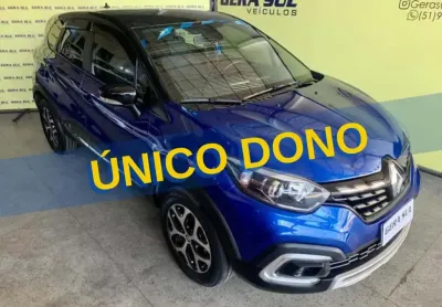 Captur intense turbo 1.3 16v cvt 21/22 azul único dono