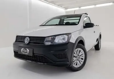 Volkswagen saveiro 1.6 msi robust cs - branca - 2022/2023