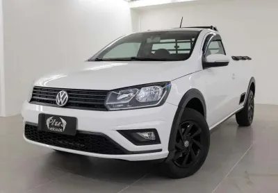 Volkswagen saveiro 1.6 msi trendline - branca - 2018/2019
