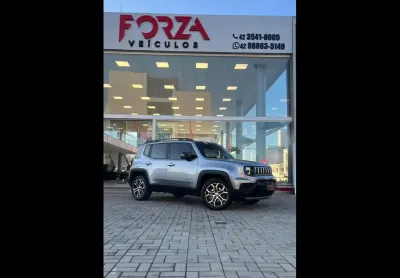 Jeep renegade long. t270 1.3 tb 4x2 flex aut.  - prata - 2022/2023