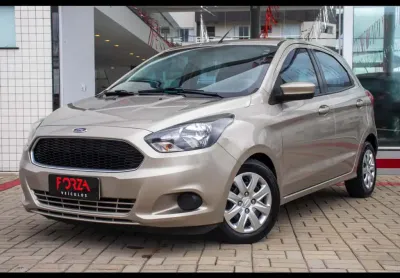 Ford ka 1.0 se/se plus tivct flex 5p  - prata - 2015/2015