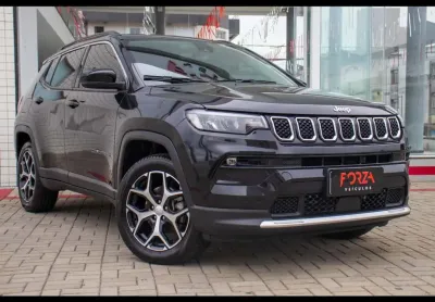 Jeep compass long. t270 1.3 tb 4x2 flex aut.  - preta - 2024/2025