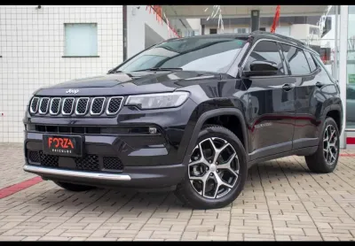 Jeep Compass LONG. T270 1.3 TB 4x2 Flex Aut.  - Preta - 2024/2025