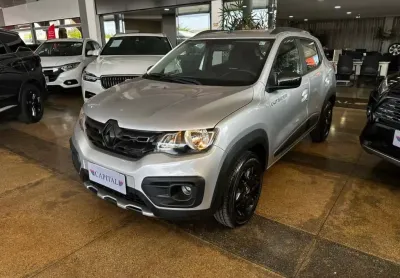 Renault kwid 1.0 12v sce flex outsider manual - prata - 2021/2022