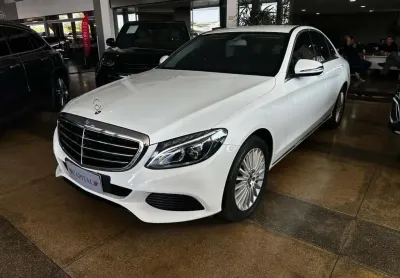 Mercedes-benz c-180 c-180 1.6 cgi flex exclusive 7g-tronic - branca - 2017/2017