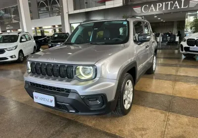 Jeep Renegade 1.3 T270 TURBO FLEX SPORT AT6 - Prata - 2023/2024